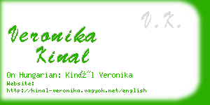 veronika kinal business card